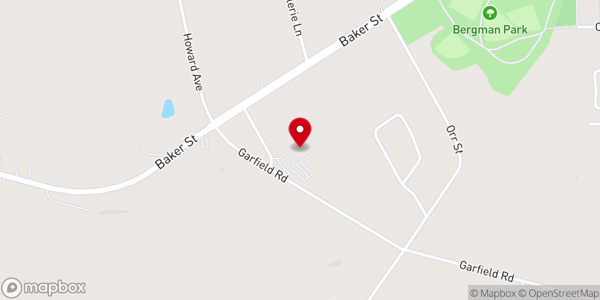 Map showing location of Family Church Jamestown, NY