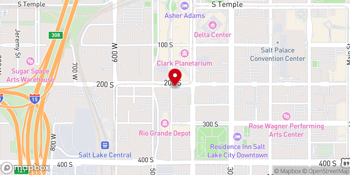 Map showing location of The Good Samaritan Program