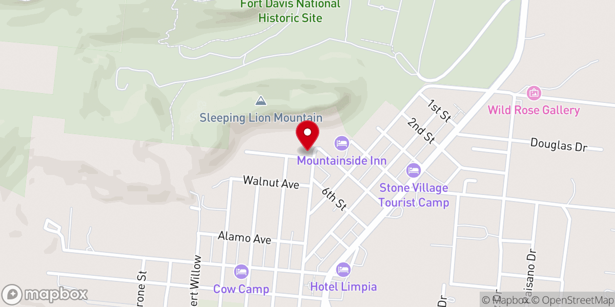 Map showing location of First Presbyterian Church