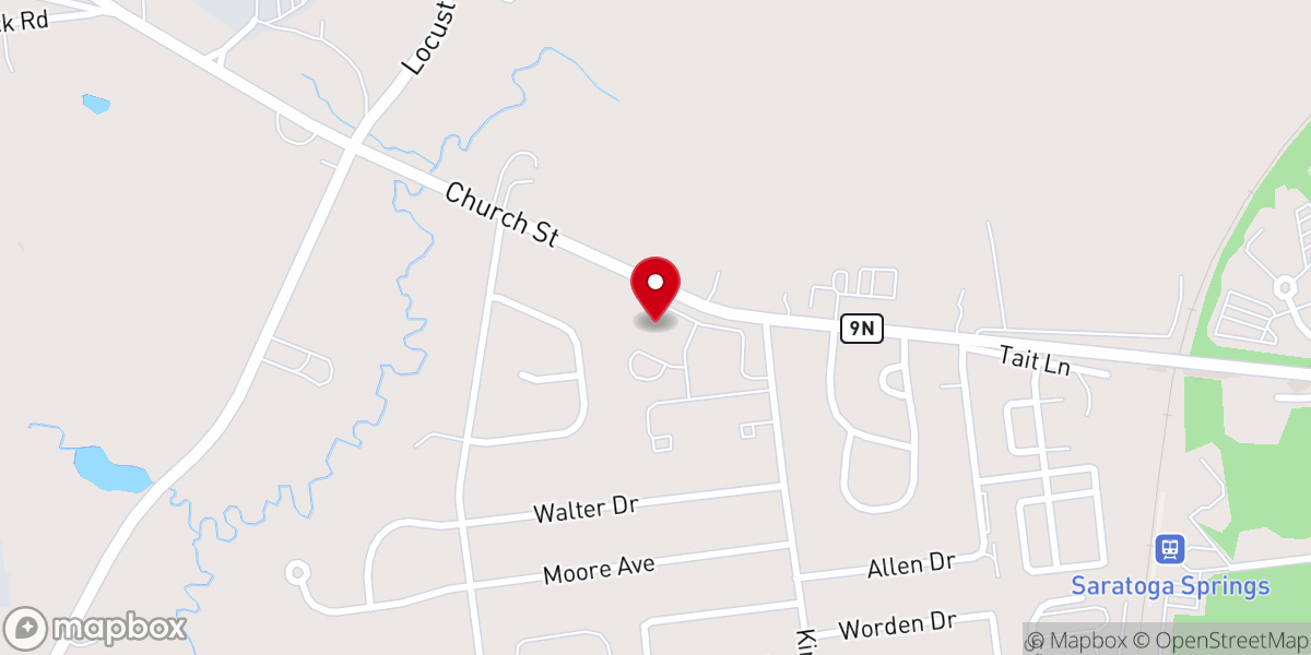 Map showing location of Home of the Good Shepherd – Saratoga Springs