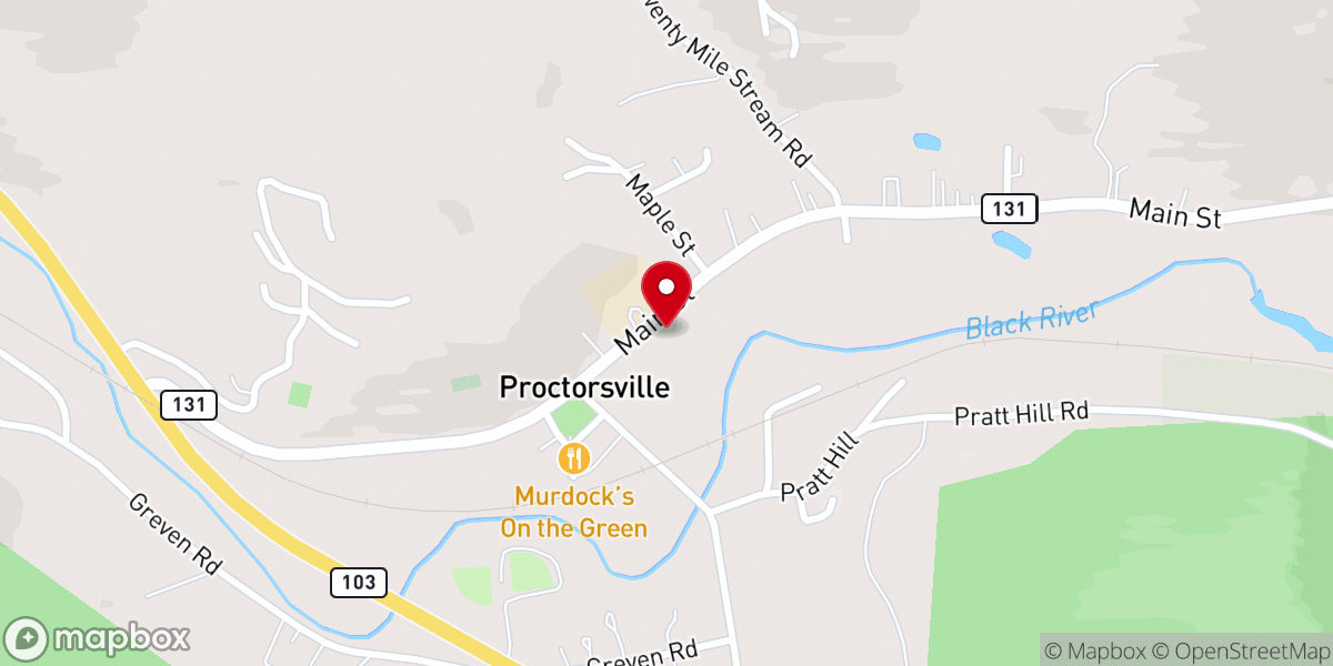 Map showing location of St James United Methodist Church