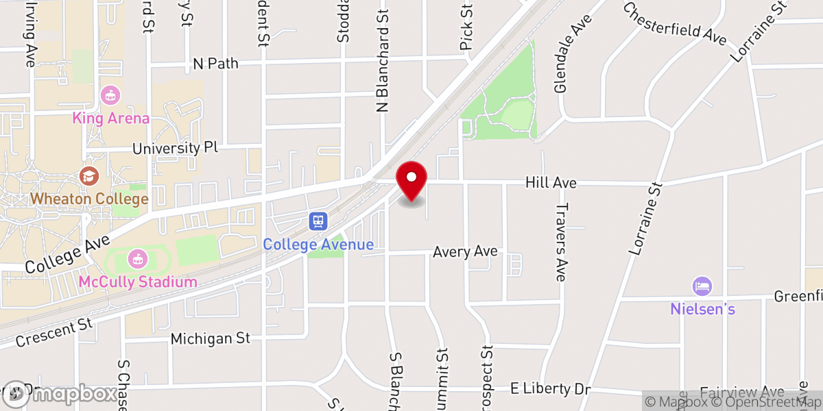 Map showing location of Holy Covenant Church