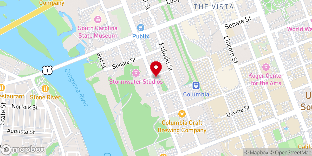 Map showing location of New Samaritan Baptist Church