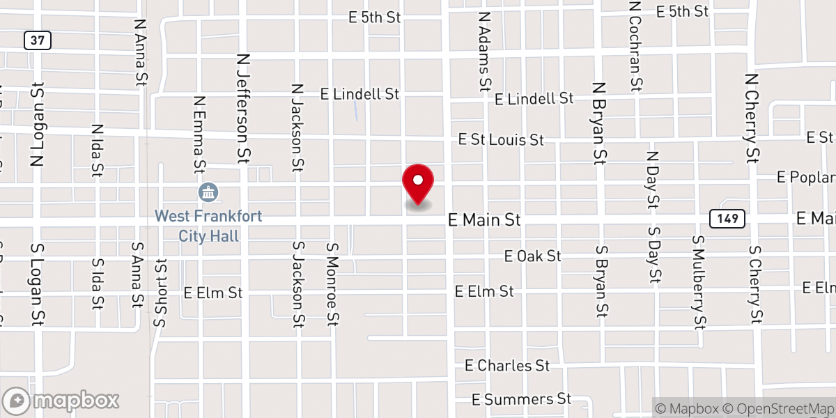 Map showing location of Saint John the Baptist Catholic Church