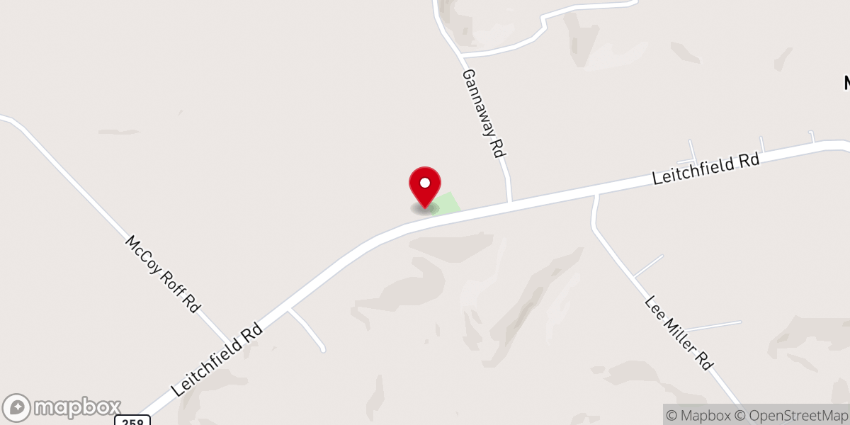 Map showing location of Antioch Church