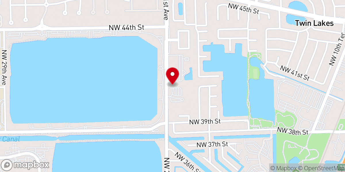Map showing location of Brazilian Temple SDA Church