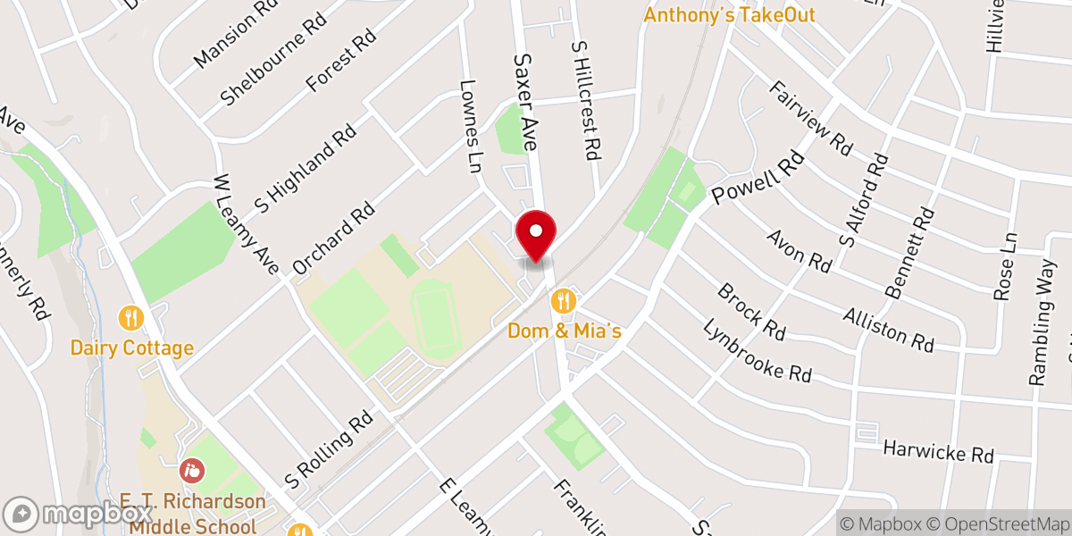 Map showing location of Saint Francis of Assisi Parish