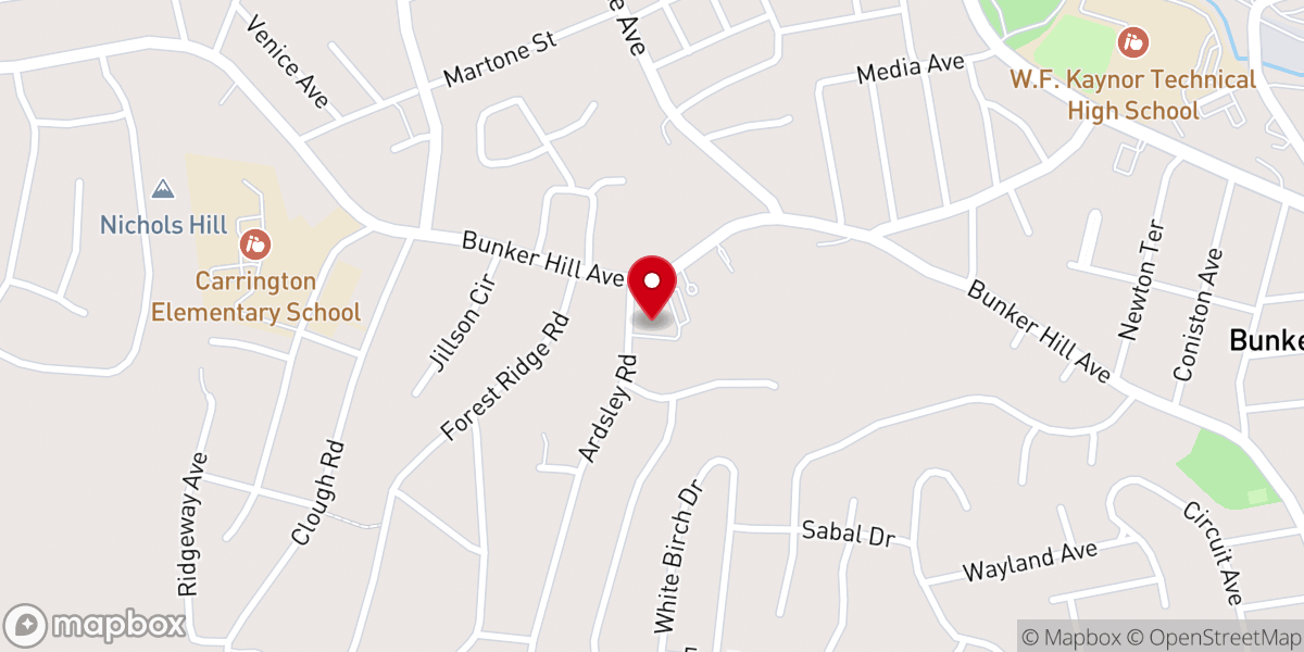 Map showing location of Our Lady of Loreto Church