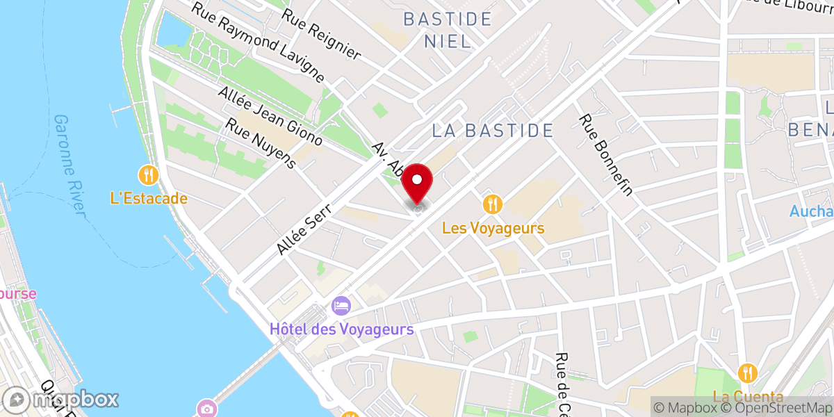 Map showing location of Église Sainte-Marie-de-la-Bastide Bordeaux