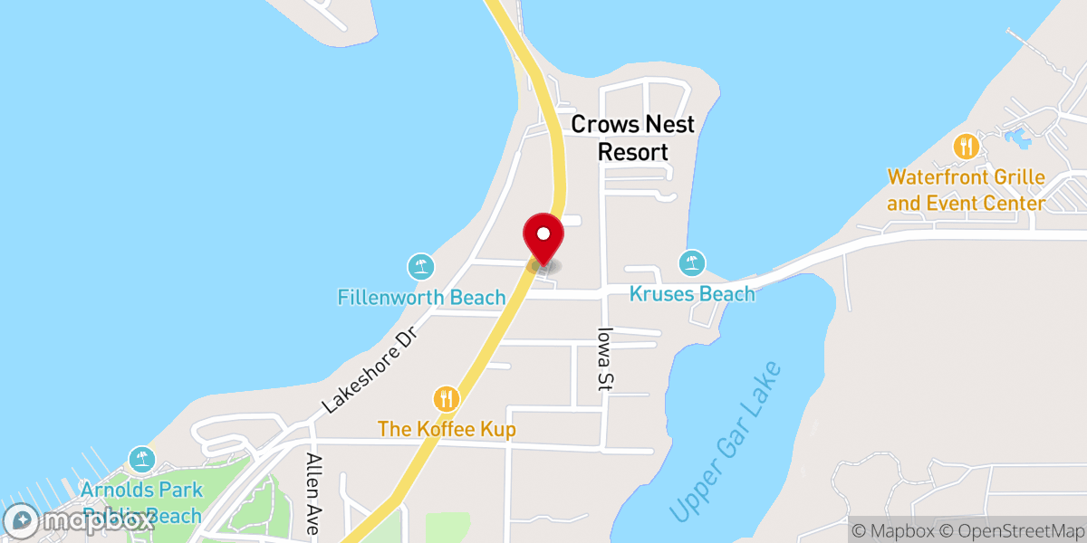 Map showing location of Friends Church
