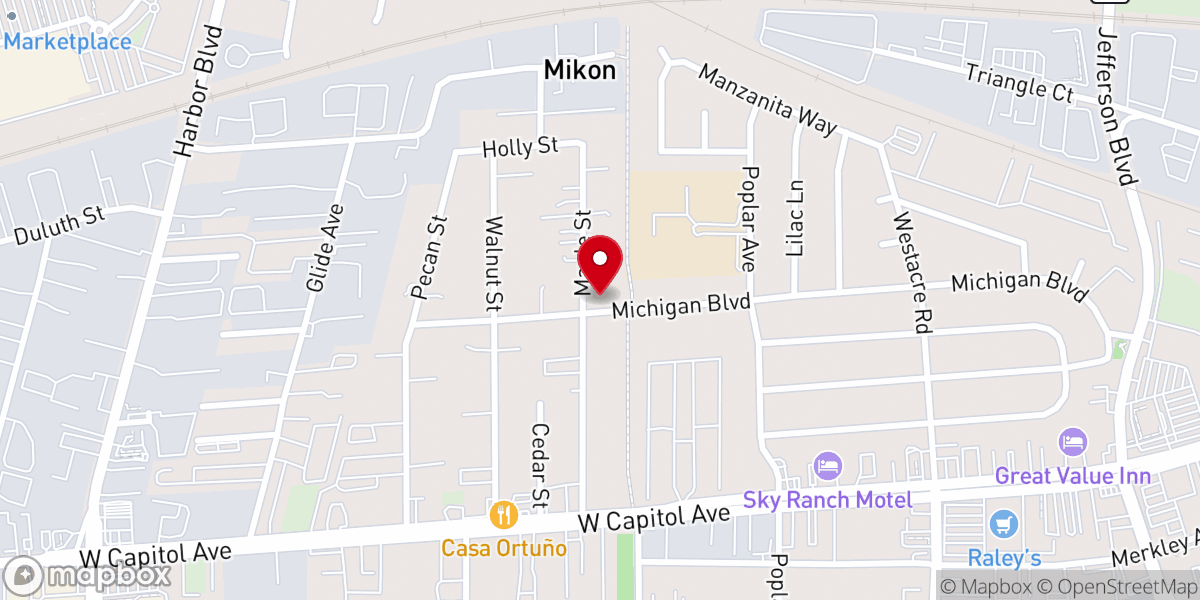 Map showing location of New Seasons Church