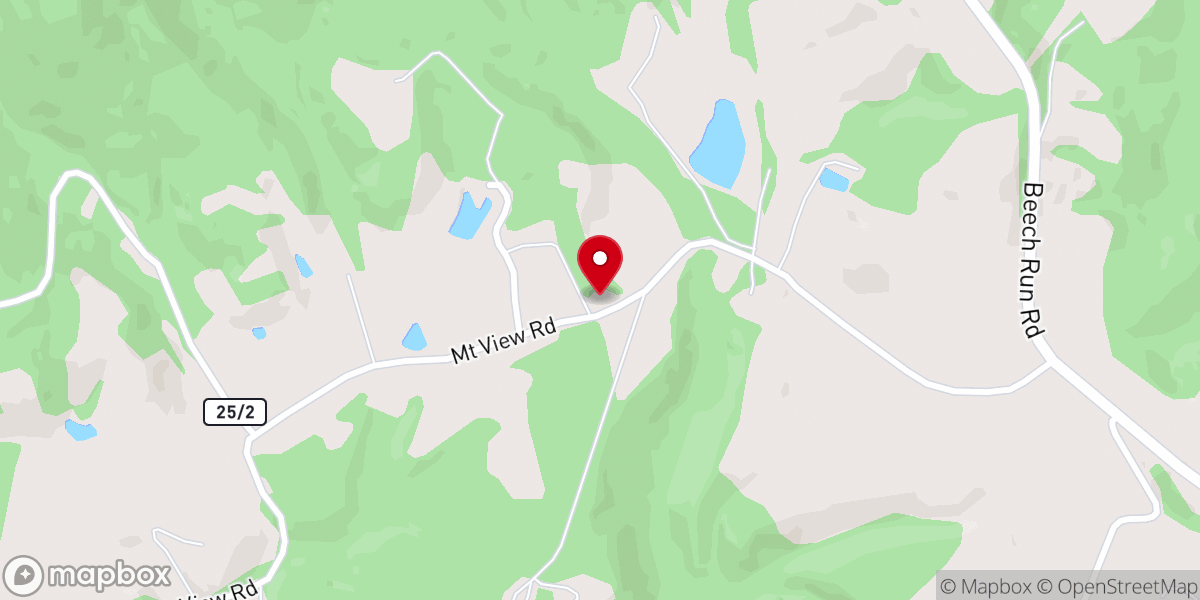 Map showing location of Little Bluestone Primitive Baptist Church