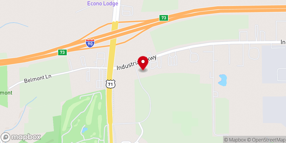 Map showing location of LaCanne Family Celebration of Life Center, Jackson