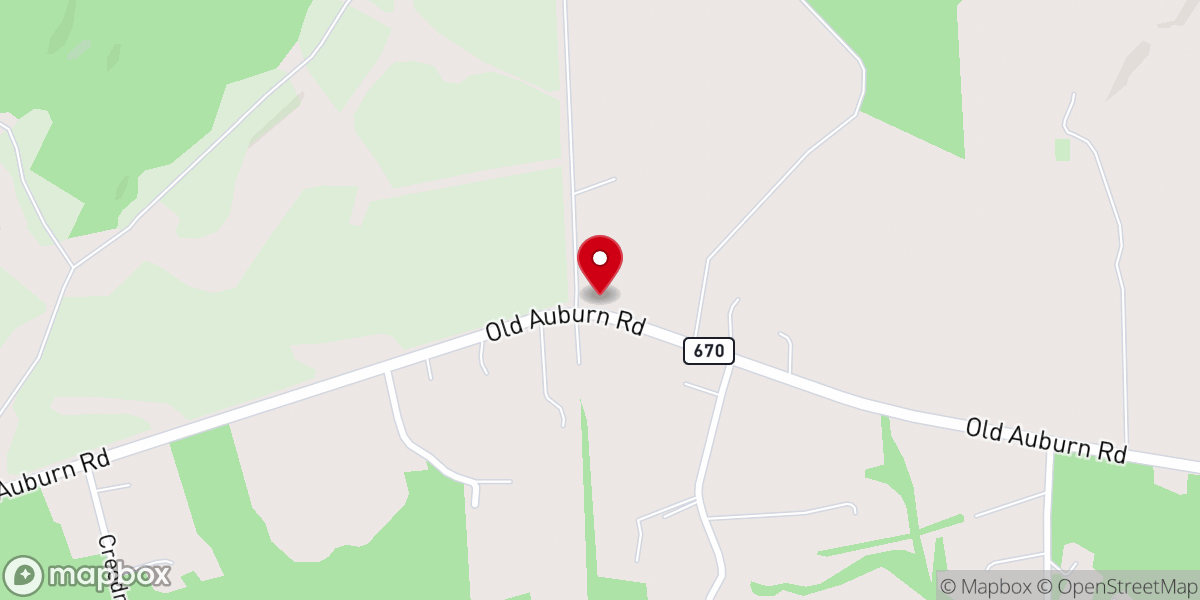 Map showing location of Poplar Fork Baptist Church