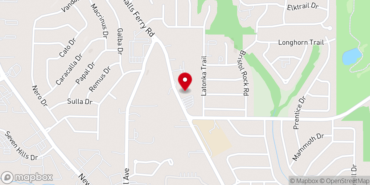 Map showing location of Christ the King United Church