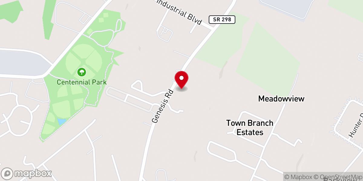Map showing location of Pine Eden Church