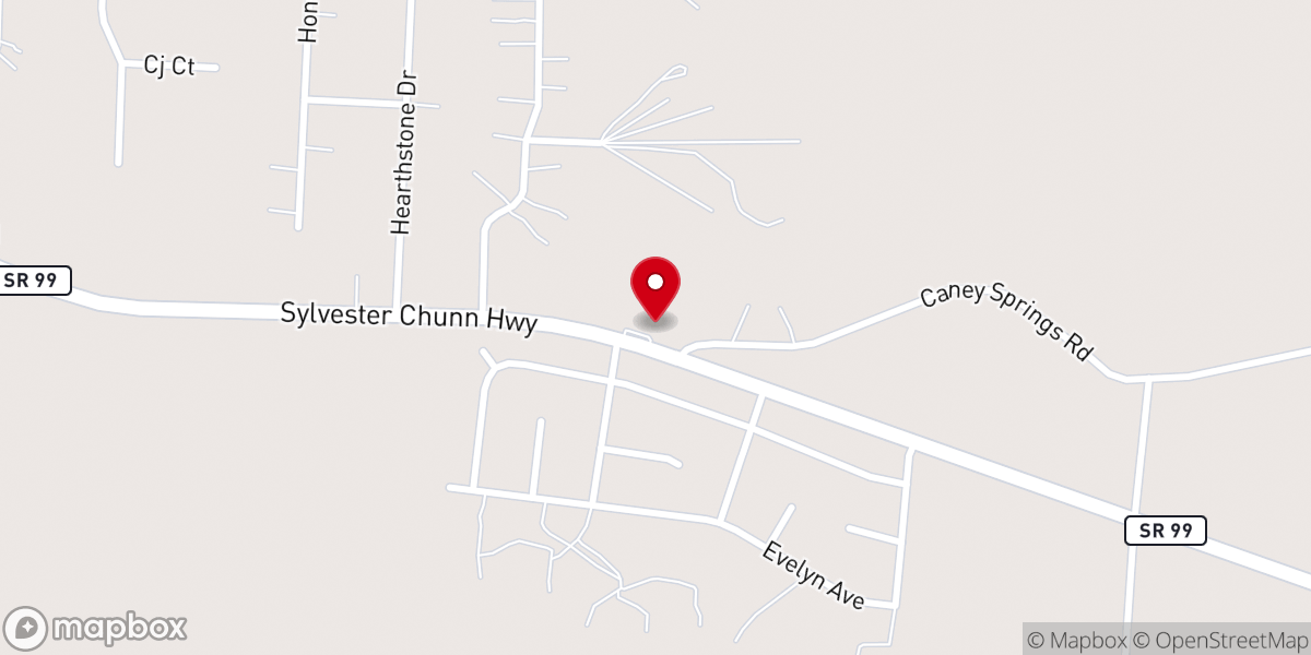 Map showing location of Holiness Assembly Church