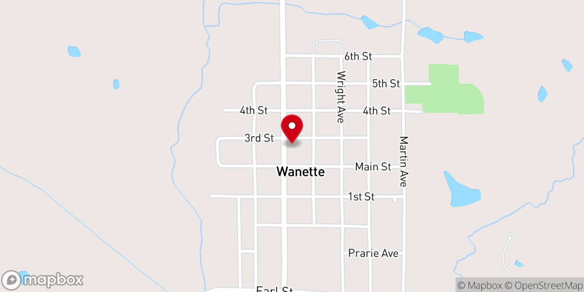 Map showing location of Cooper Chapel
