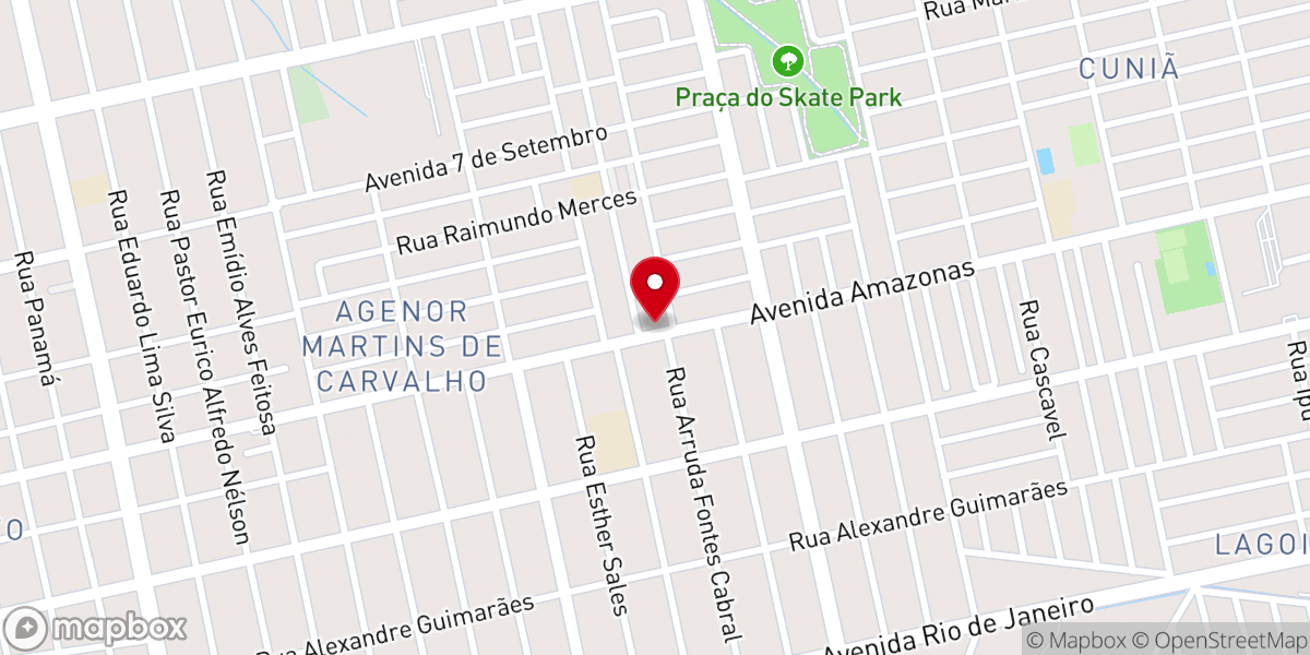 Map showing location of MBCI igreja