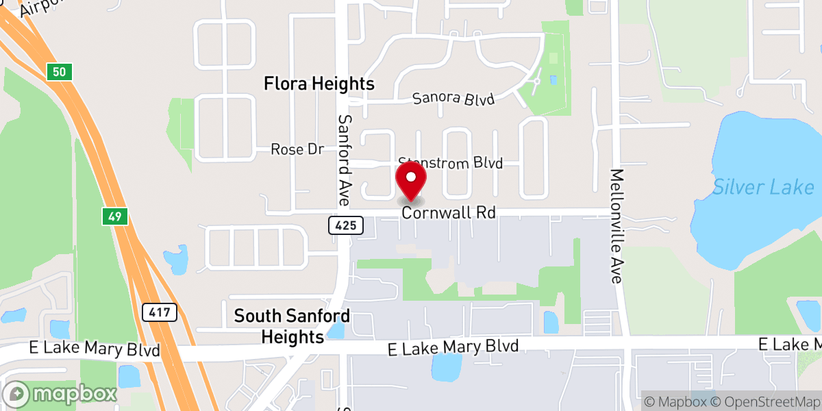 Map showing location of New Creations Lutheran Church