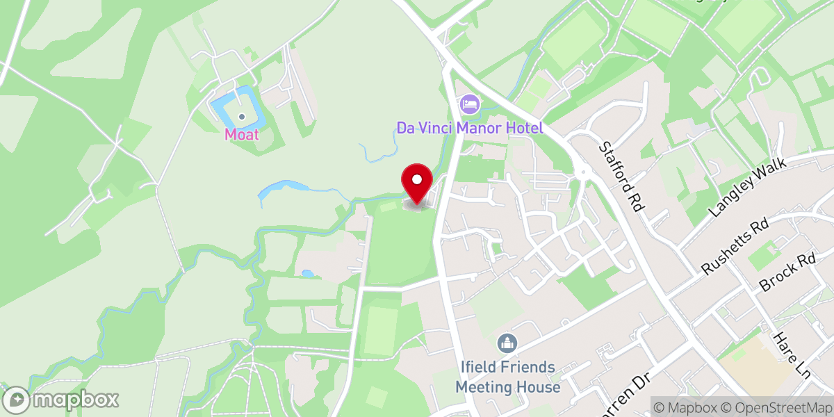 Map showing location of Crawley Gurdwara Ifield Green