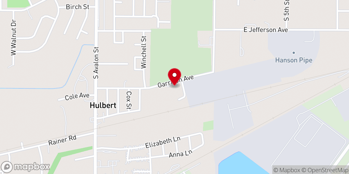 Map showing location of Church of God of Prophecy