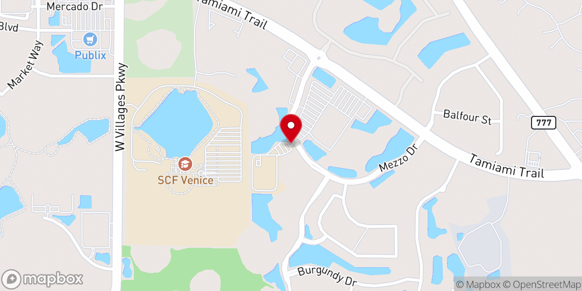 Map showing location of The Church at Wellen Park