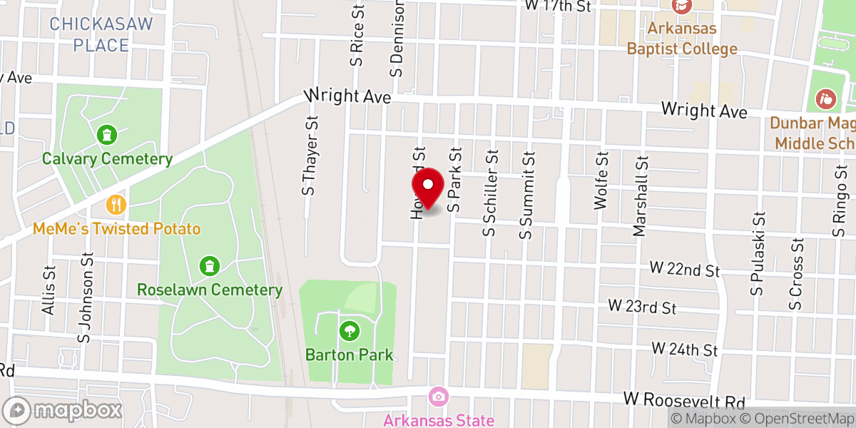 Map showing location of Metropolitan Church of God for the Community