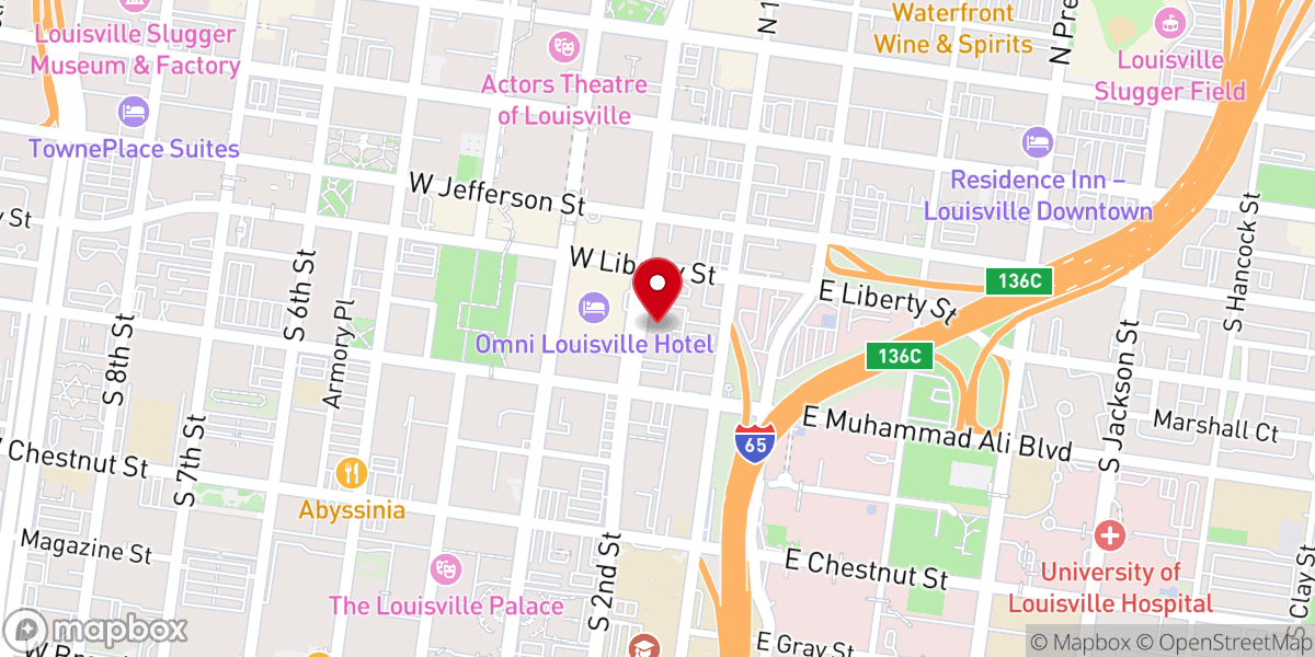 Map showing location of Episcopal Diocese of Kentucky
