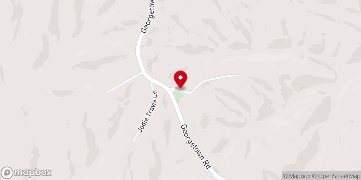 Map showing location of Beech Grove Baptist Church