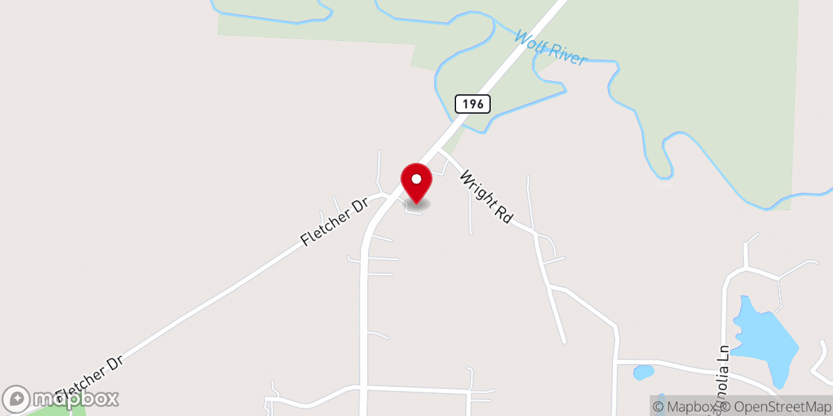 Map showing location of New Heaven Baptist Church