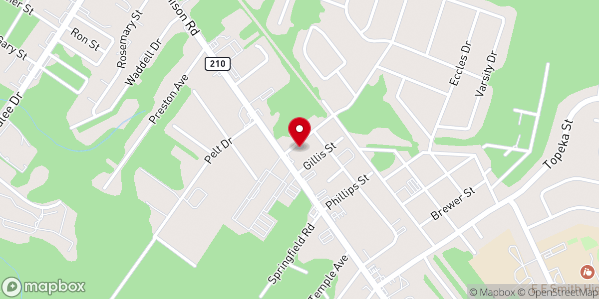 Map showing location of Overcoming Church