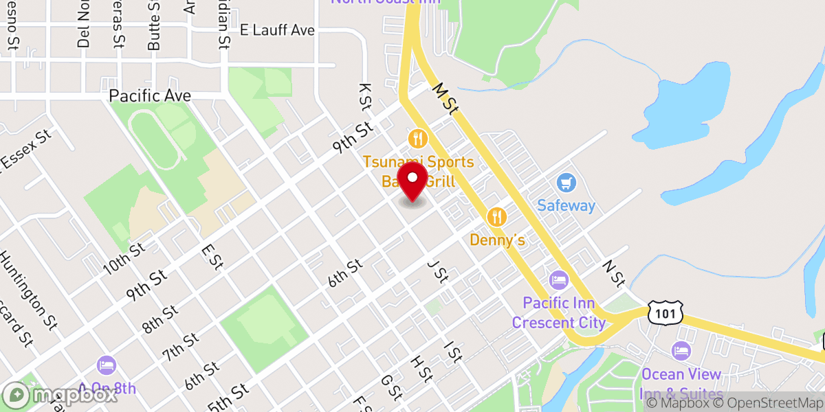 Map showing location of Lighthouse Fellowship Church