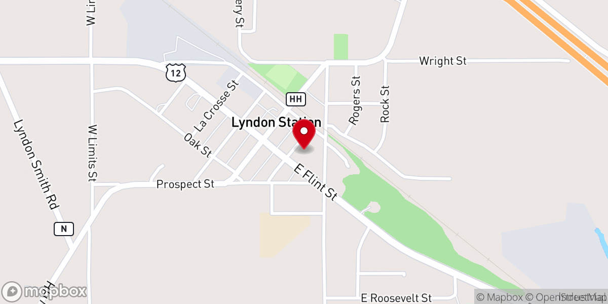 Map showing location of St. Mary's Catholic Church