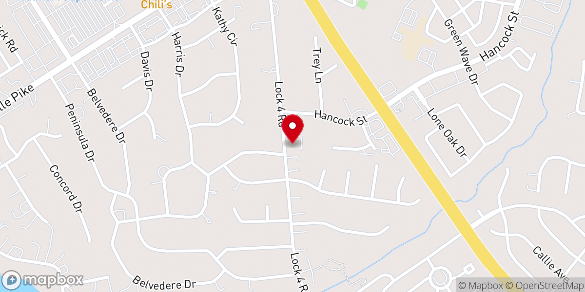 Map showing location of Trinity Lutheran Church