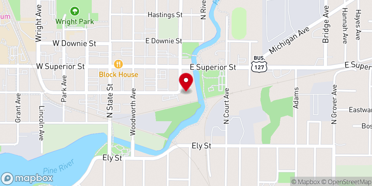 Map showing location of Parkside Assembly of God