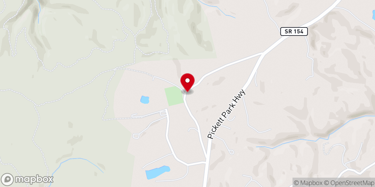 Map showing location of Akers Chapel