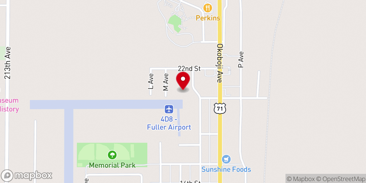 Map showing location of Downtown Church