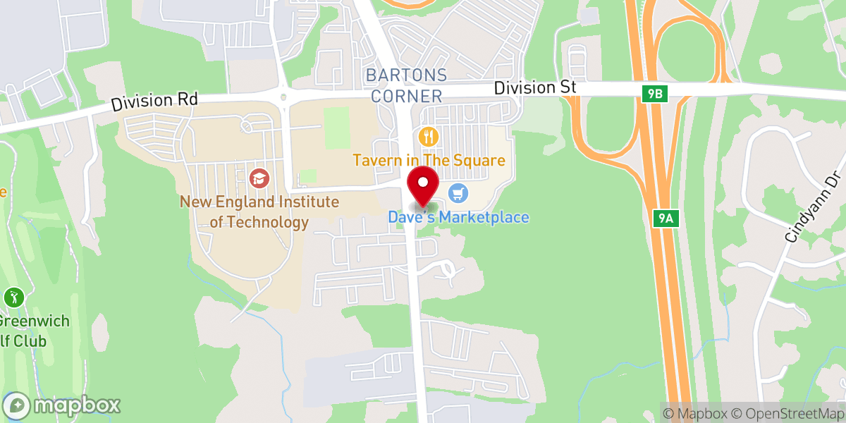 Map showing location of Presbyterian Reformed Church of Rhode Island