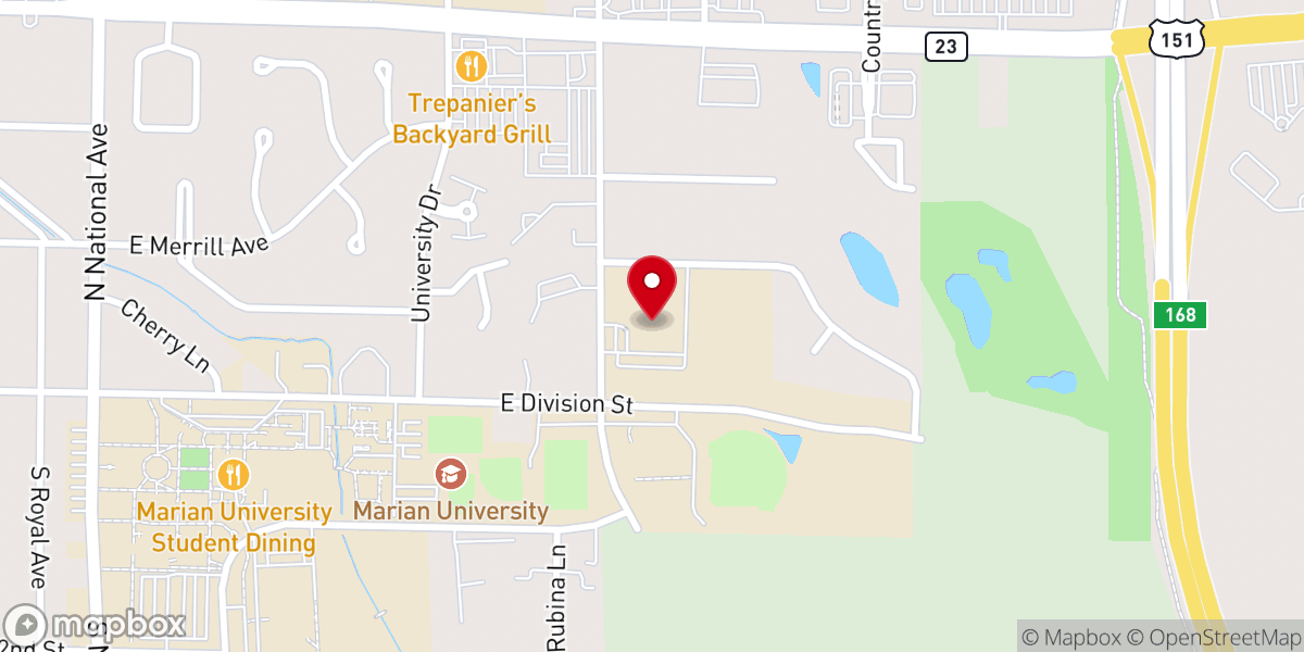Map showing location of Faith Lutheran Church - WI Synod