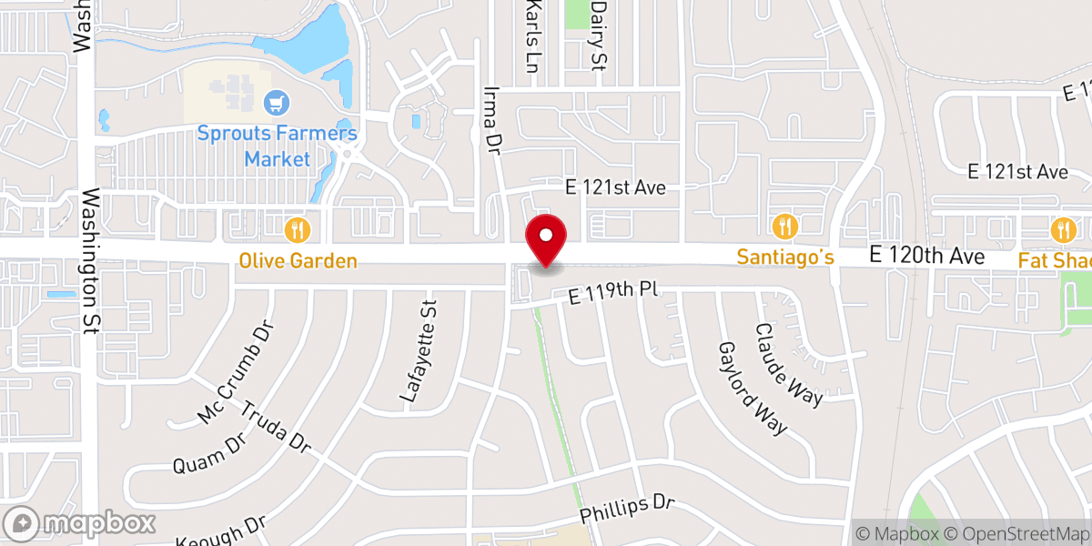 Map showing location of Calvary Community Baptist Church