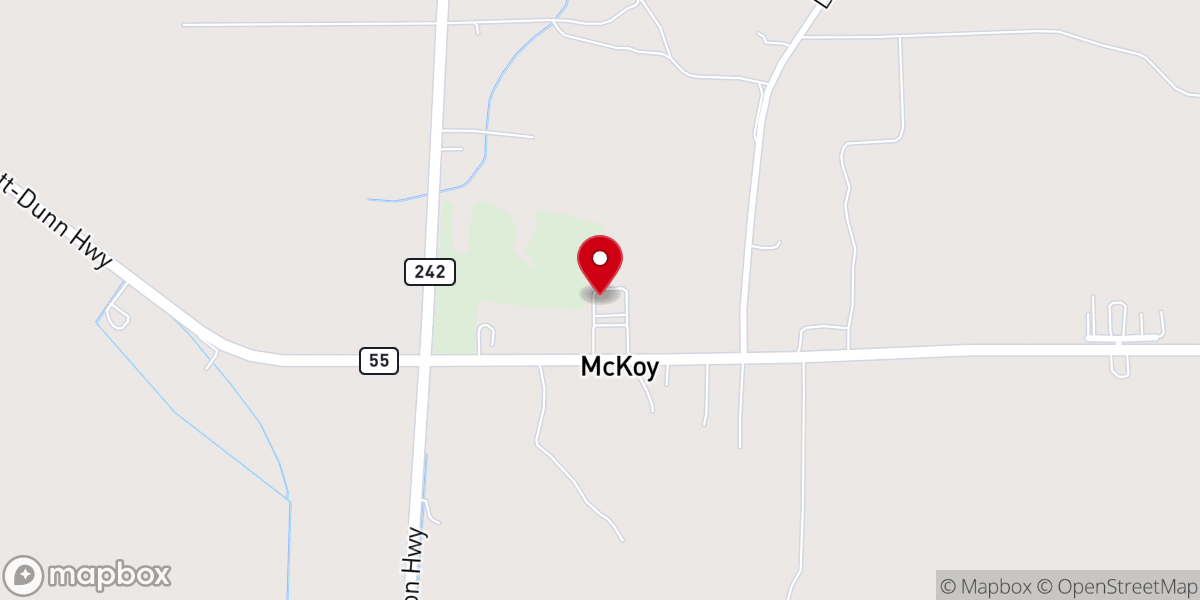 Map showing location of Calvary Church