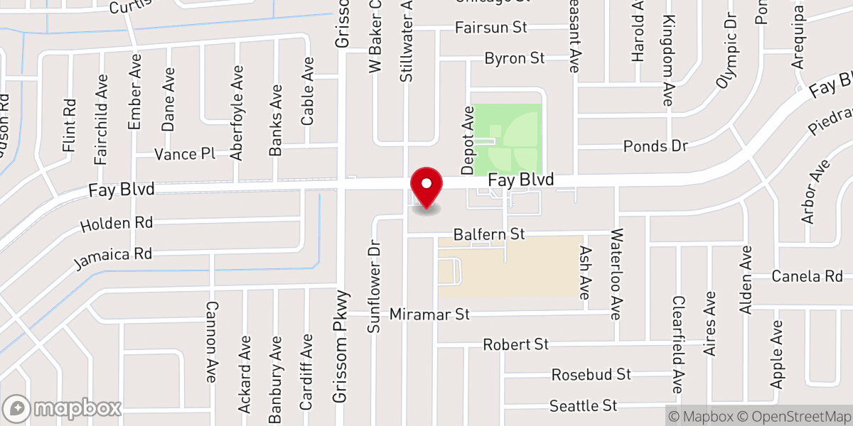 Map showing location of Community Alliance Church