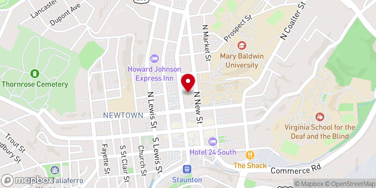 Map showing location of St. Francis of Assisi Catholic Church
