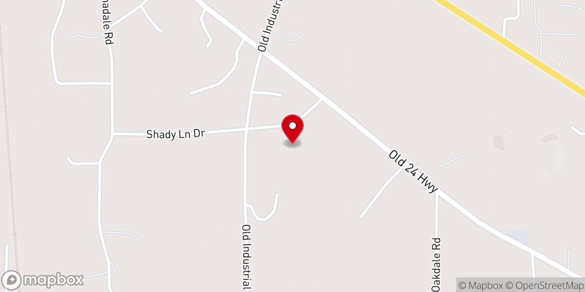 Map showing location of Trinity United Church