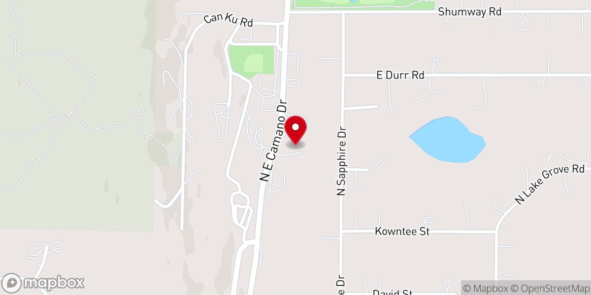 Map showing location of Calvary Chapel