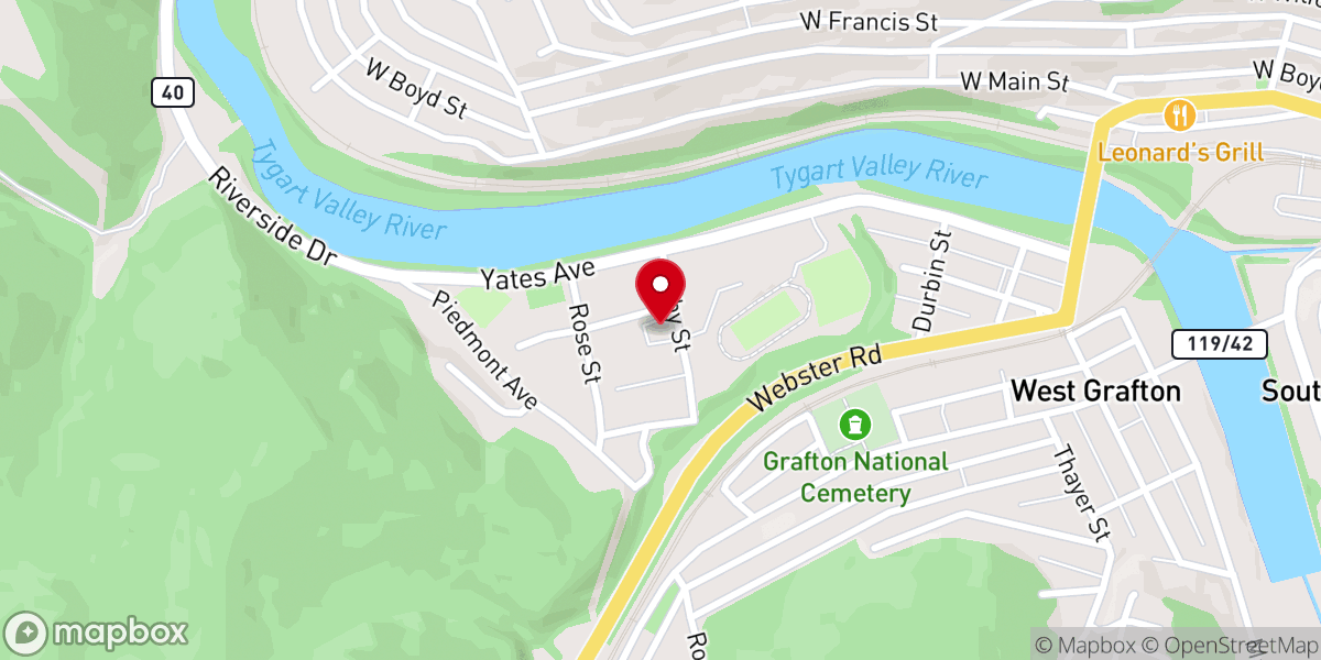 Map showing location of New Season Assembly of God