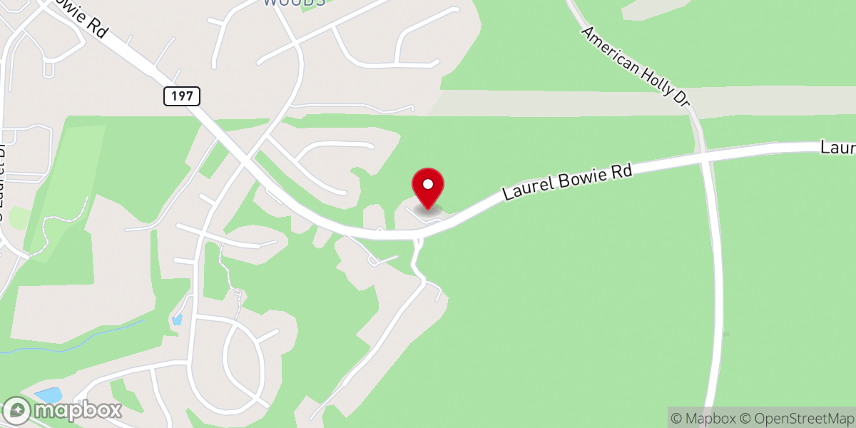 Map showing location of Emmanuel Baptist Church