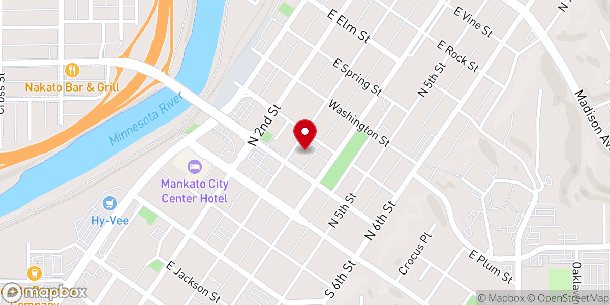 Map showing location of Catholic Charities
