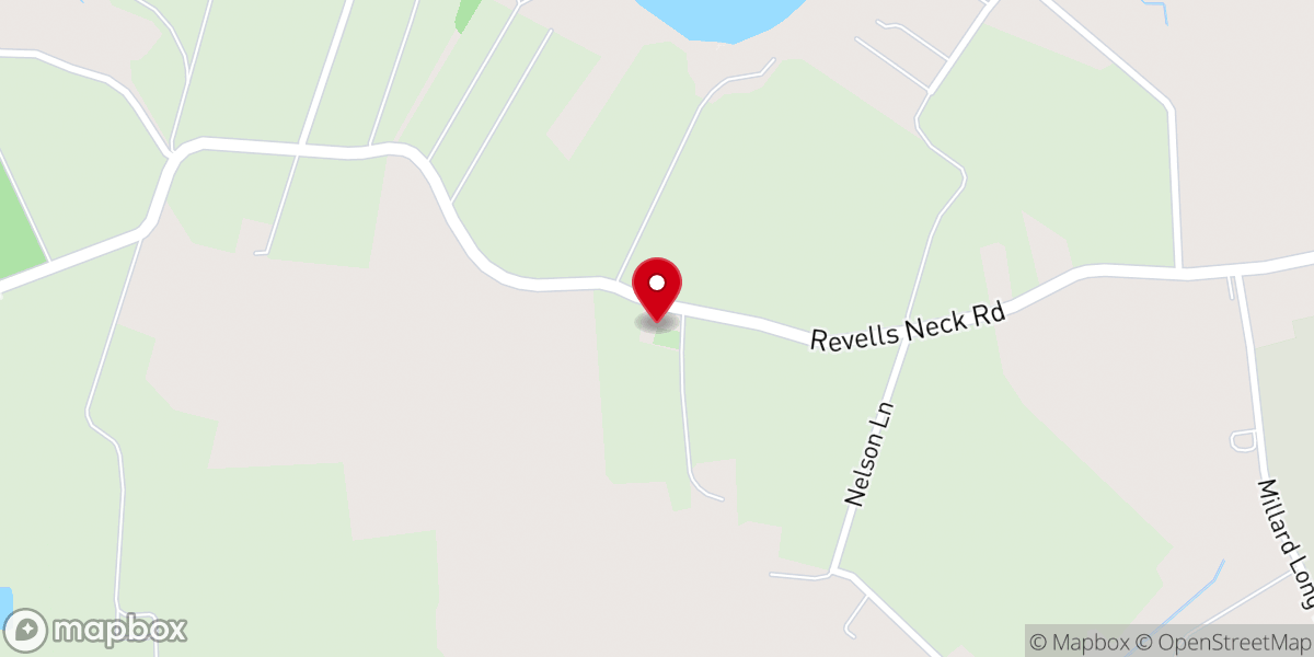 Map showing location of Mount Olive Church